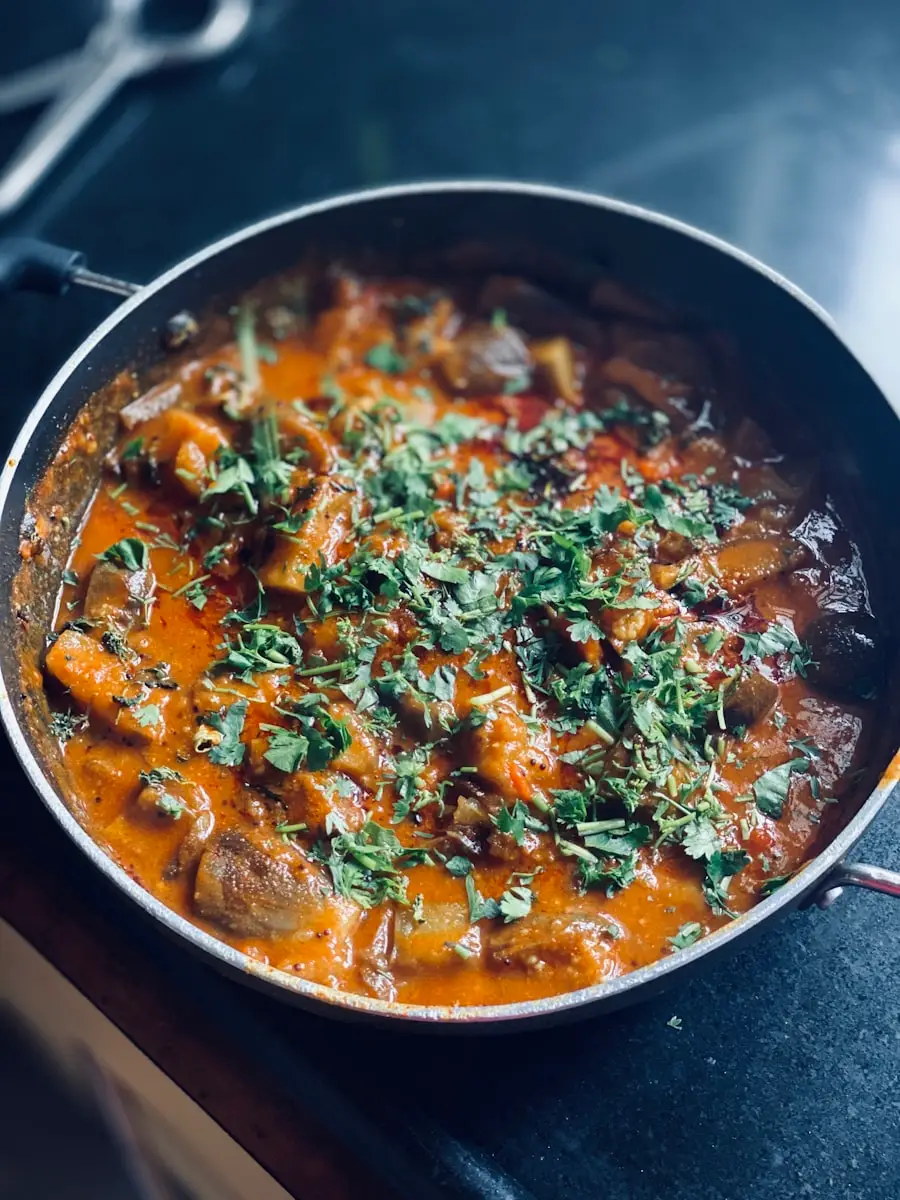 A fresh home-style veg curry